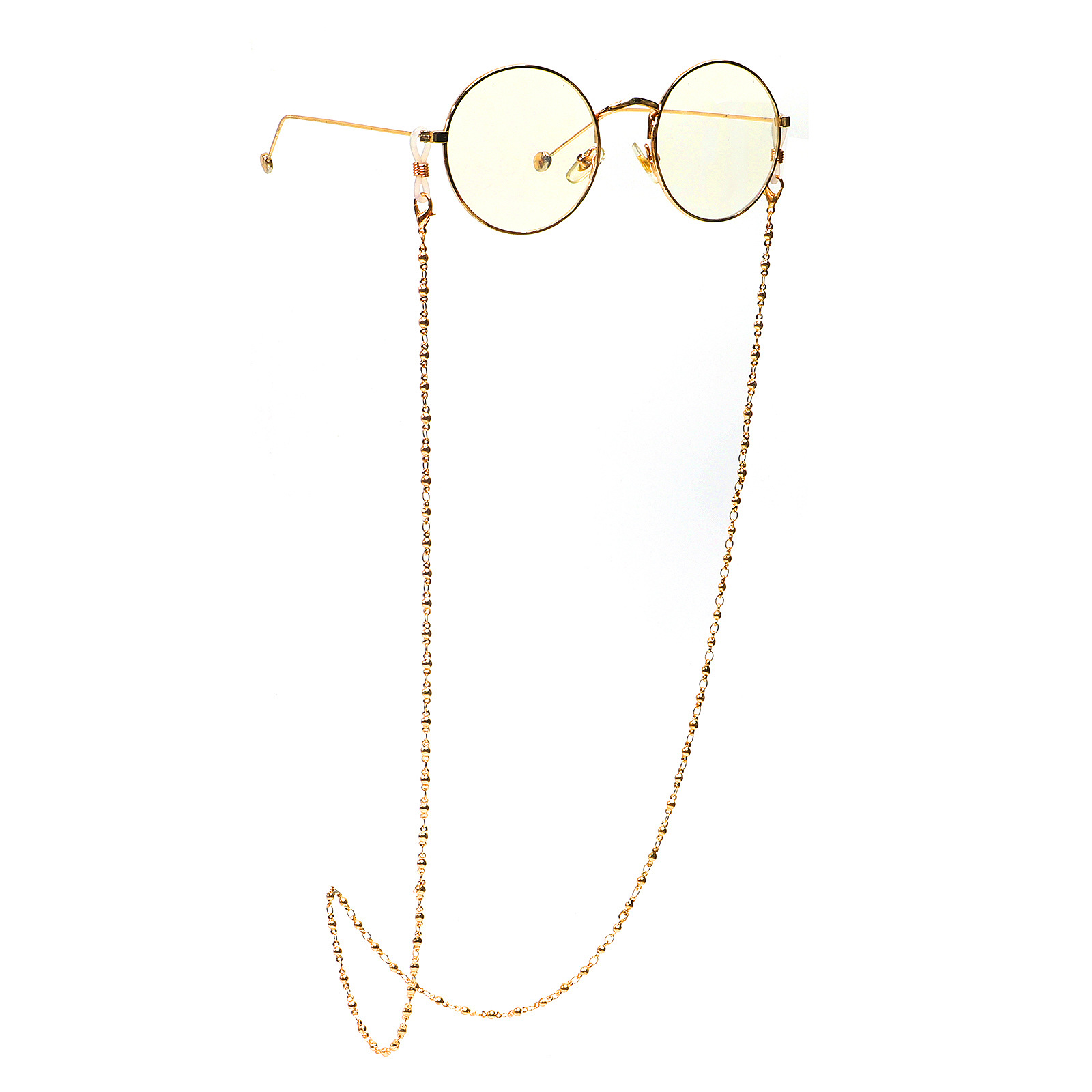 Fashion  Copper Beads Handmade Glasses Chain Wholesale Nihaojewelry display picture 4