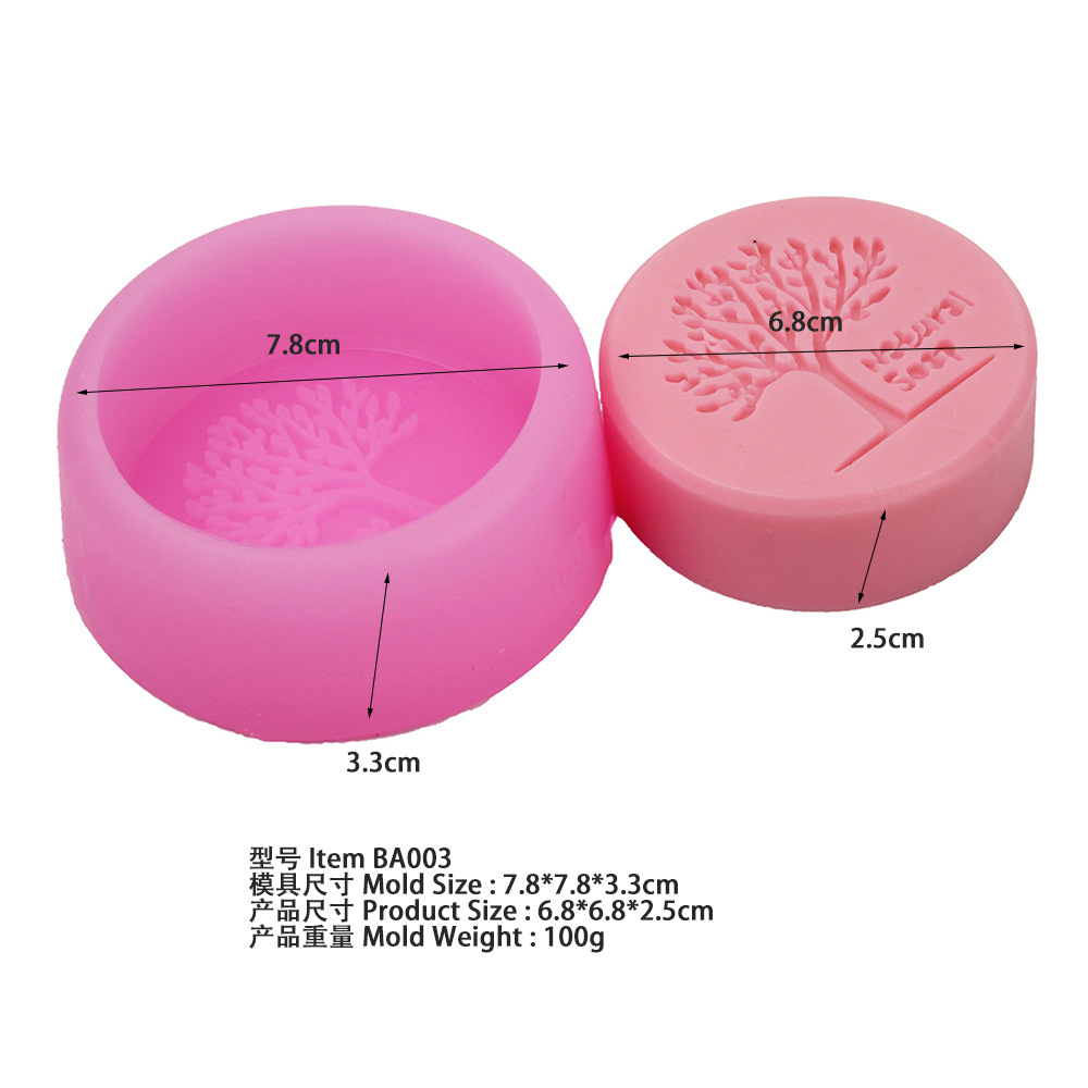 Silicone soap mold