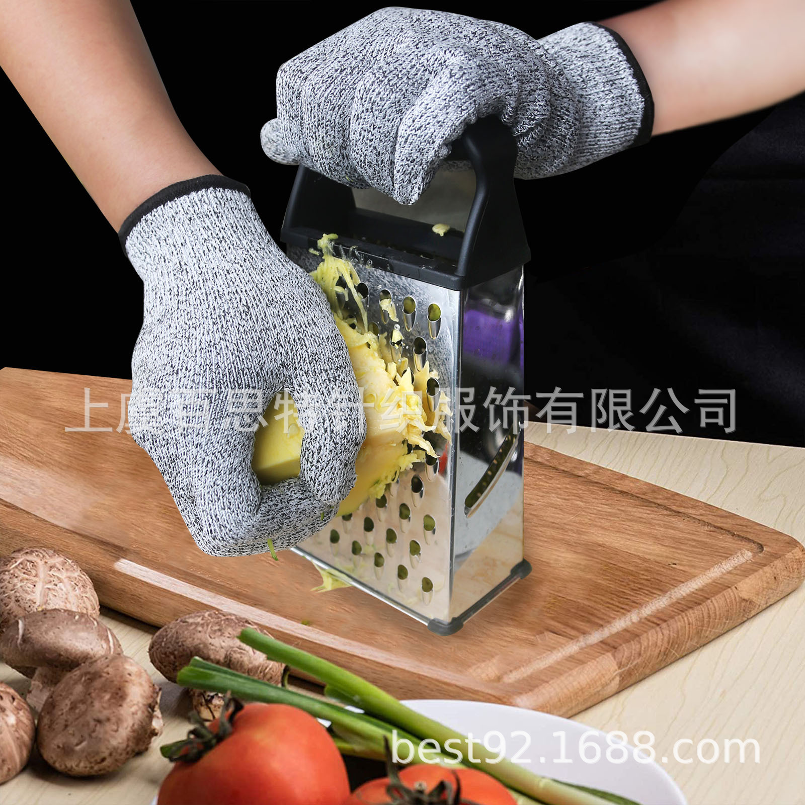 厂家直供 HPPE5级防切割 耐磨 花园园艺手套 屠宰钓鱼手套