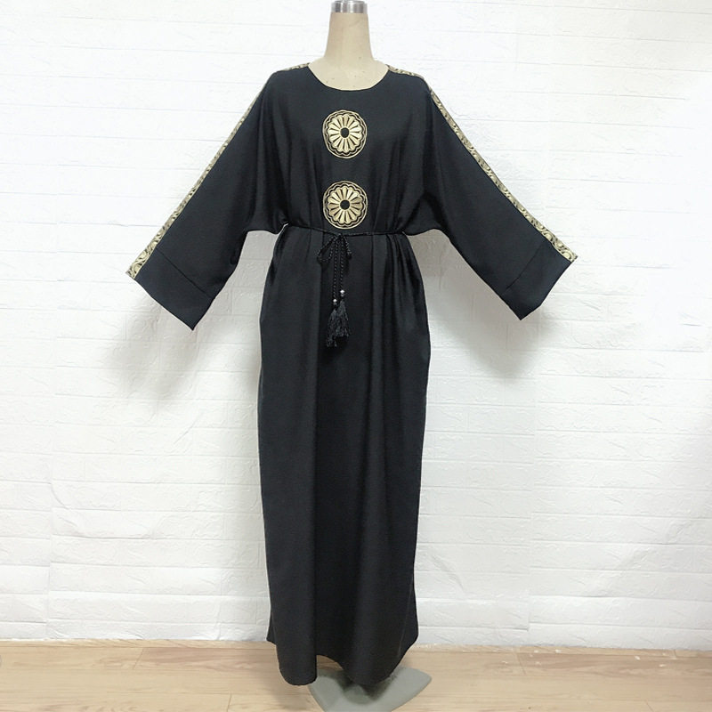 Manufacturers Spot F854 AliExpress ebay Muslim Dubai Middle East Turkey Embroidery Easy Robe