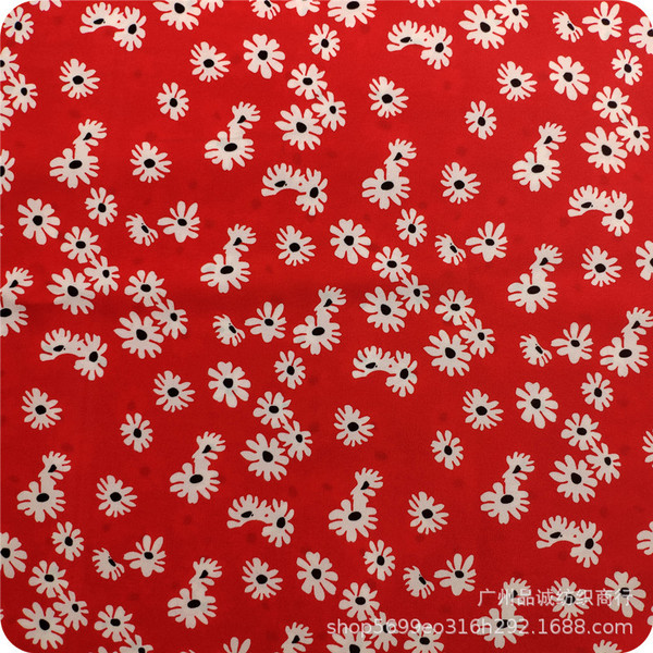 Little daisy chiffon printing 100d on all sides of small…