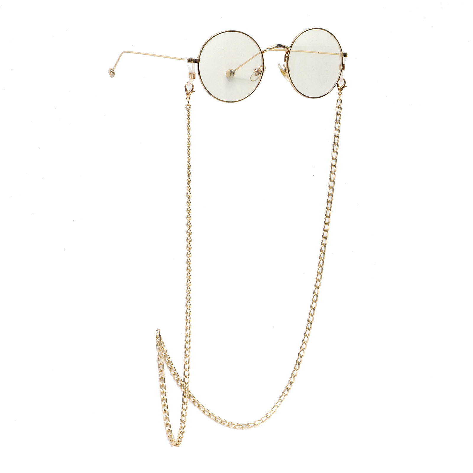 Fashionable And Simple Color Retention Gold Thin Aluminum Chain Glasses Rope Metal Glasses Chain Wholesale Nihaojewelry display picture 4