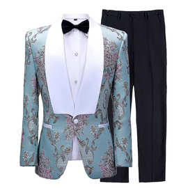 男式西服套装两件套伴郎服装婚礼礼服男西装套装修身韩版正装新款