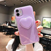 Painted epoxy resin, phone case heart shaped, tubing, iphone11, 2020