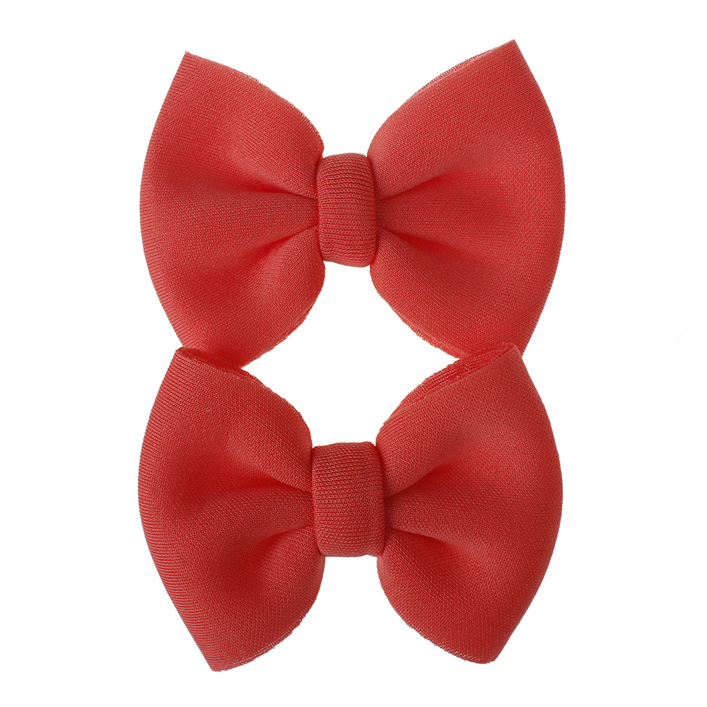 Children Hairpin Hairpin New Solid Color Bow Hair Accessories Wholesale Nihaojewelry display picture 7