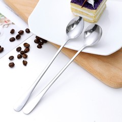 Stainless steel long-handled mixing spoon, coffee stirrer, bar stirrer, afternoon tea dessert milk and honey spoon