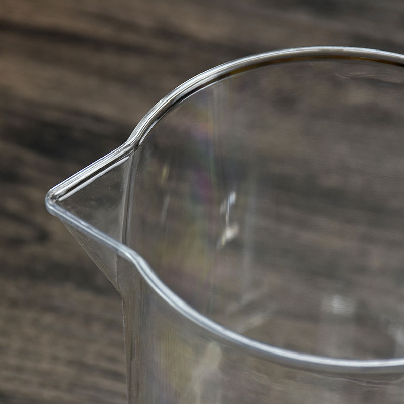 Taza de medición de plástico de PC acrílico con escala y mango hervidor solución transparente taza de mililitro para cocina al por mayor