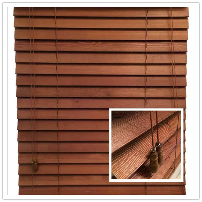 木百叶窗帘 卷帘卫生间 加工定制书房办公室遮光  木质竹帘批发