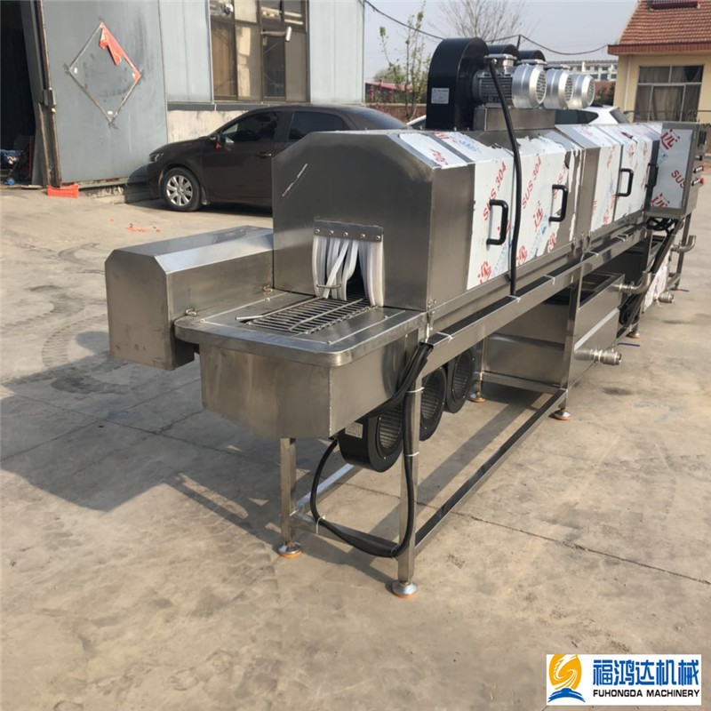 隧道式酱菜罐头瓶清洗机 马口铁罐清洗风干一体机 水果罐头清洗机