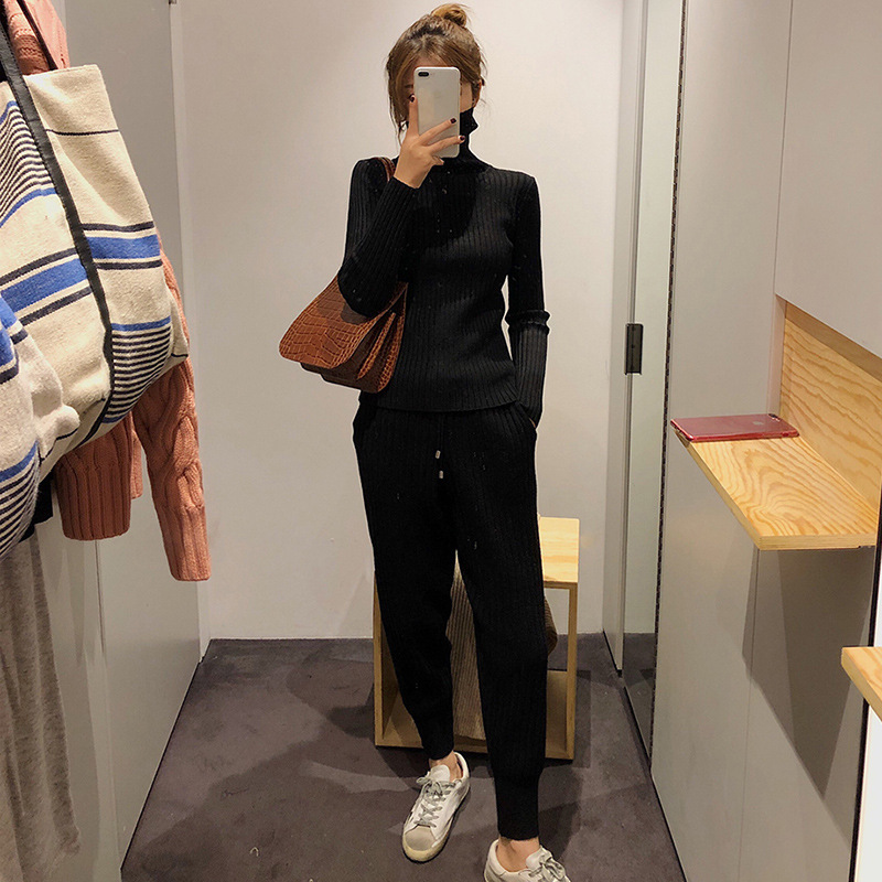 Pantalon léger femme en tricot - Ref 3429851 Image 5