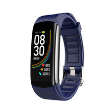 供应新款智能手环C6T测体温心率血压信息提醒运动手环手表跨境