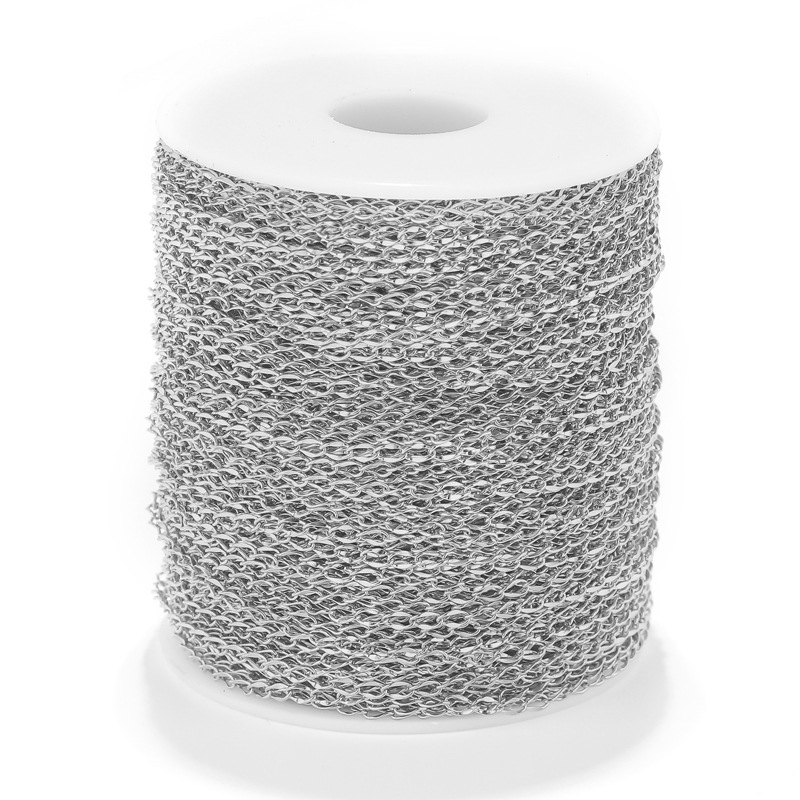 不锈钢压花尾链6