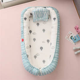 赫美床中床防压便携式防护婴儿窝立体全棉仿生哄睡宝宝隔离婴儿床