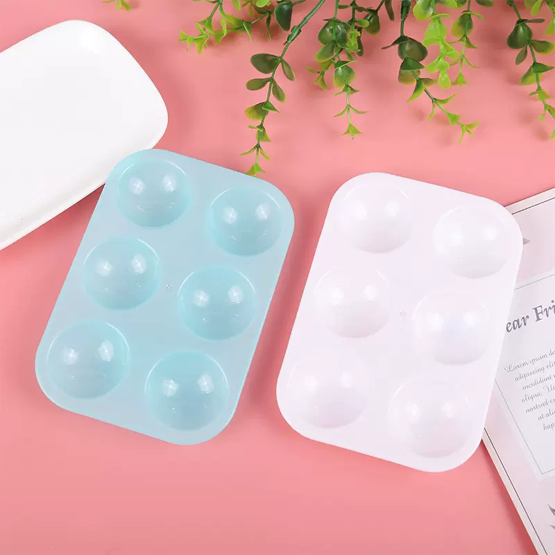 跨境6格长方形调色盘调色碟 儿童涂鸦调色工具 颜料盘绘画调色盘