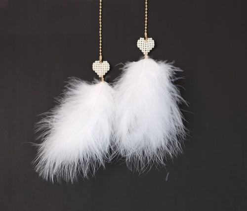 ins car pendant angel wings feather car hanging dream catcher car interior accessories pendant car accessories decoration for women
