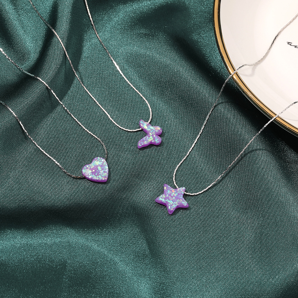 Sequined Star Sweet Butterfly Necklace display picture 7