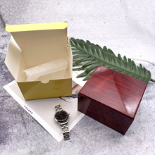 批发高档喷漆木质珠宝首饰盒精装名牌手表木盒高端包装logo
