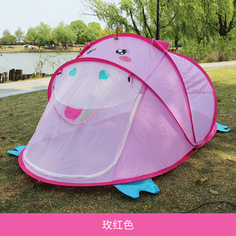 Factory Indoor Outdoor Beach Tent Game House Toy House Cartoon Animal Automatic Speed Open Children's Tent