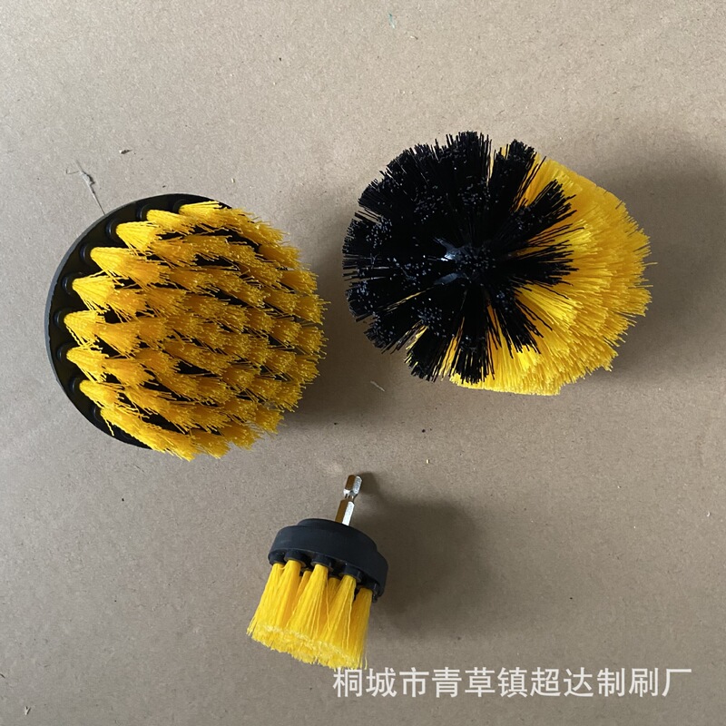 Electric Drill Brush for Car Dust Removal, Floor Tile Sink Mechanical Cleaning Nylon Brush Set, Efficient Dust Removal