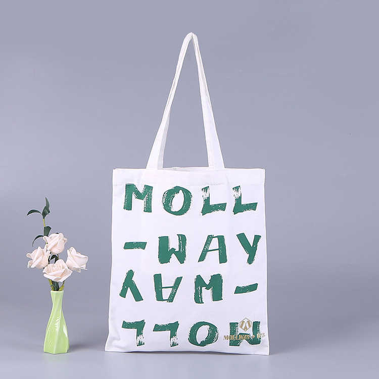 个性时尚服装购物手提袋 按扣口袋设计帆布袋 学生手提棉布袋定做