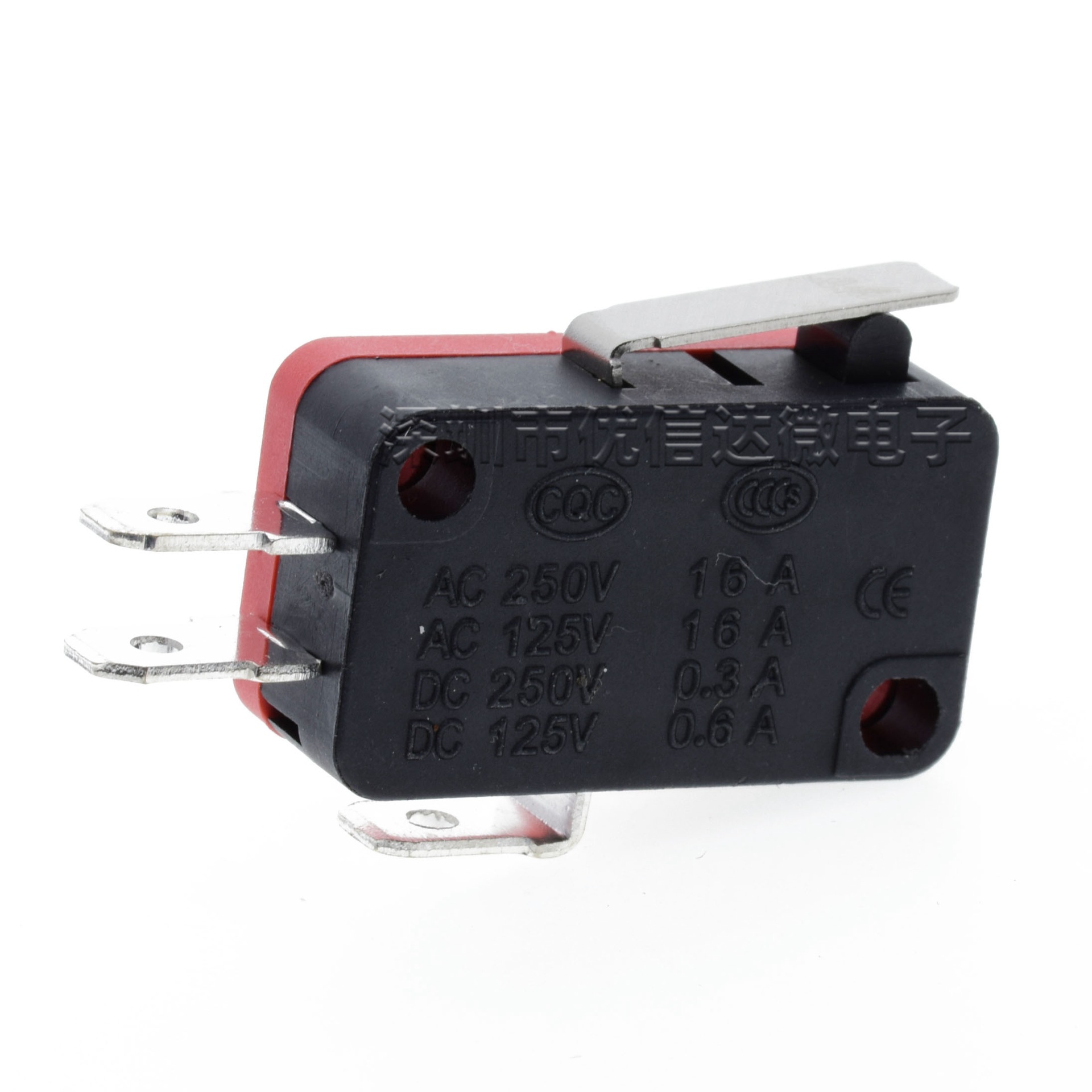 微动开关 KW7-5 按键开关 V-152/55/56-1C25 行程限位短柄开关