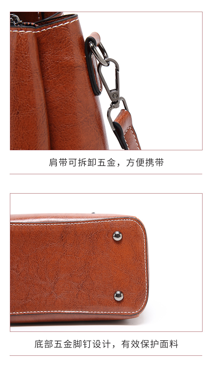 Korean Fashion Simple Portable Large Capacity Messenger Bag display picture 2