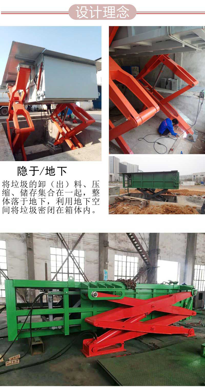 室外垃圾壓縮處理機舉升絞架