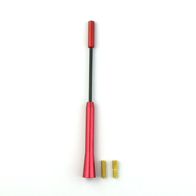 vehicle antenna radio decoration aluminum alloy - red