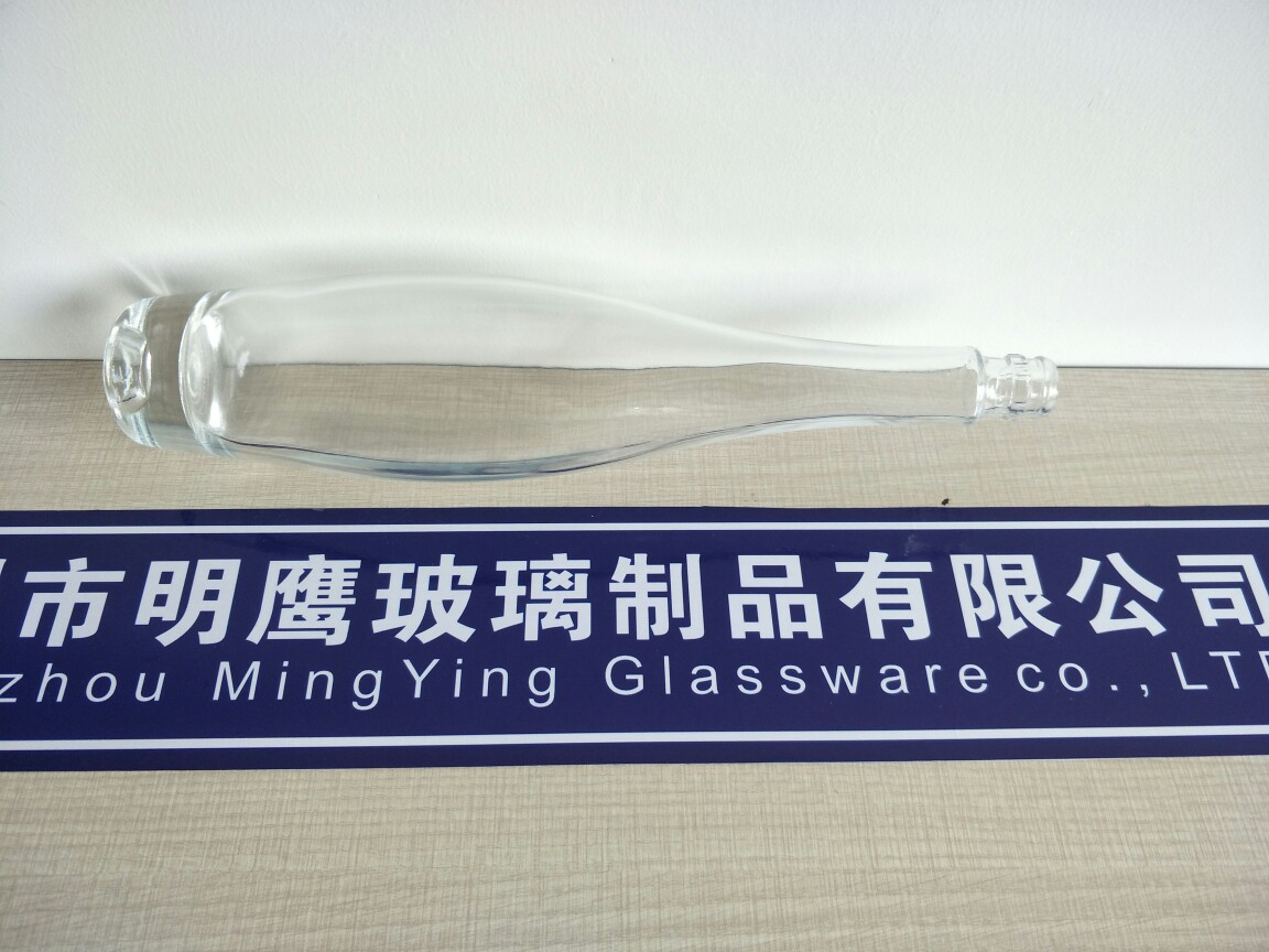 500ml山茶油空瓶子异形玻璃瓶包装瓶茶油瓶食用油玻璃杯礼品