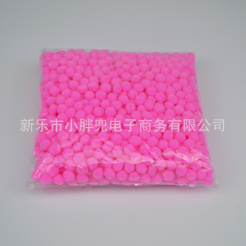 Bola de piel de colores DIY Bola de piel de poliéster joyería accesorios de juguete para niños zapatos y sombreros color mezclado pequeña bola de peluche Decoración