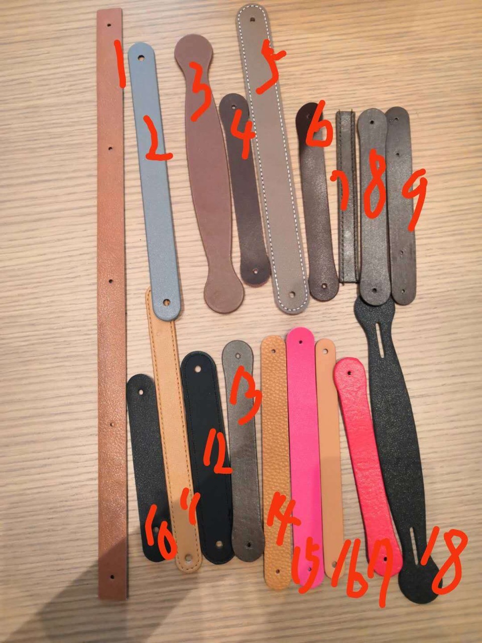 厂家直销礼品盒袋PU手提带电器音响牛皮手挽带 皮拉手皮条皮绳