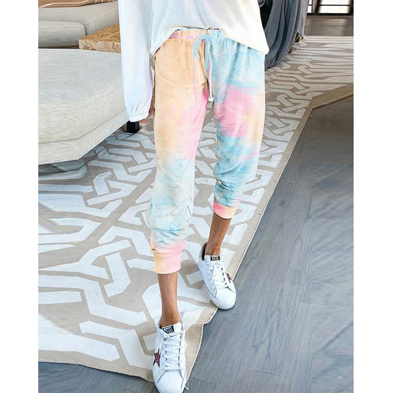 women's loose printe casual pants NSKX5831