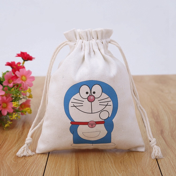 厂家定制卡通束口袋 定制帆布抽绳袋 定做帆布抽绳袋可印刷logo