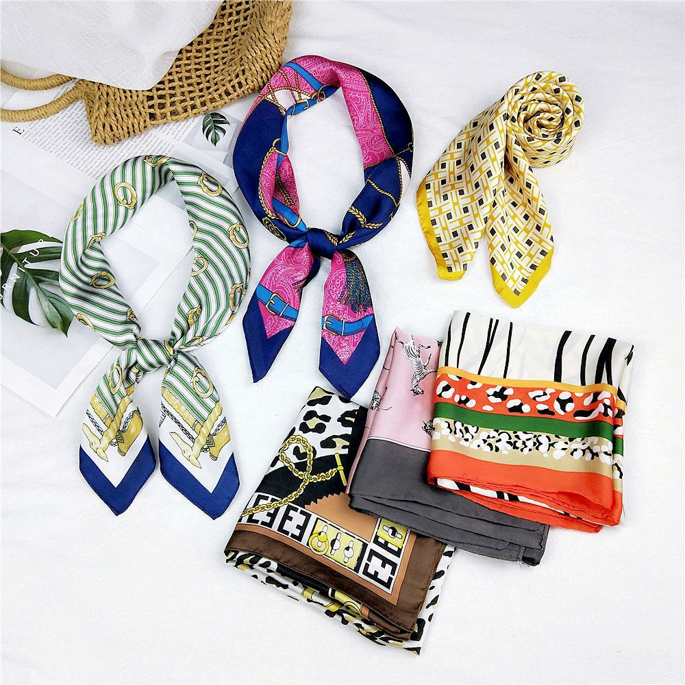 Universal demi-season scarf, thin neckerchief