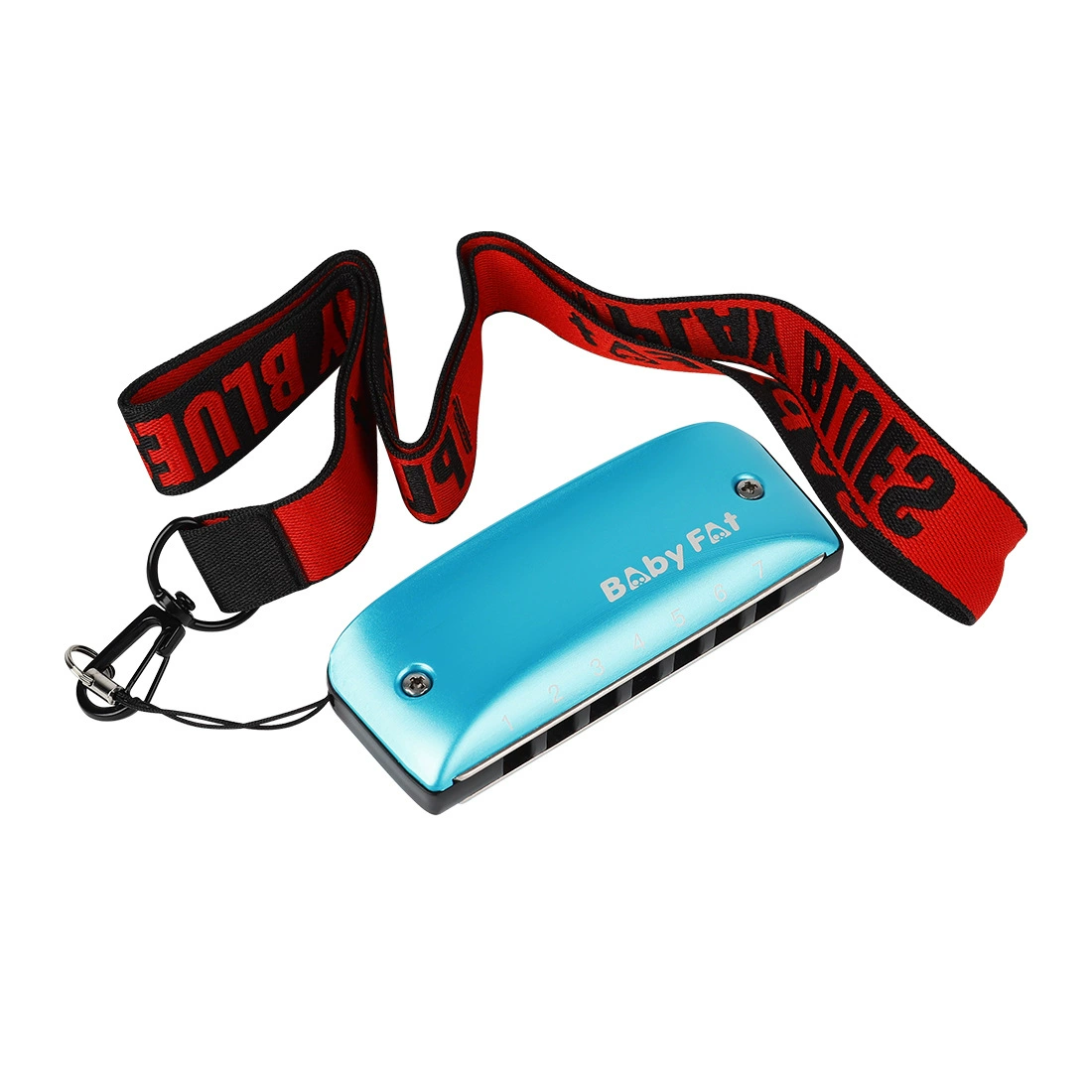 BAby FAt Blues 7-hole harmonica wholesale student classroom teaching performance accompaniment harmonica wind instrument