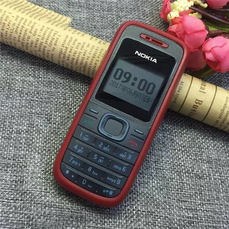 Yaao 1208 GSM 2G Flip Feature Phone for Elderly, Non-Smart with Physical Keypad, Black Blue Red