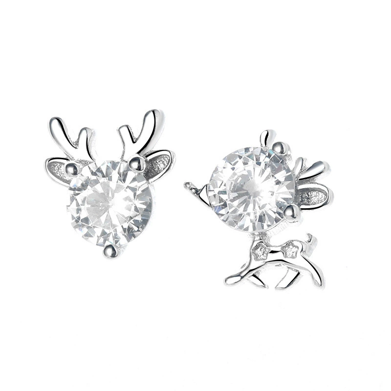 Asymmetrical cute earrings, simple and elegant design