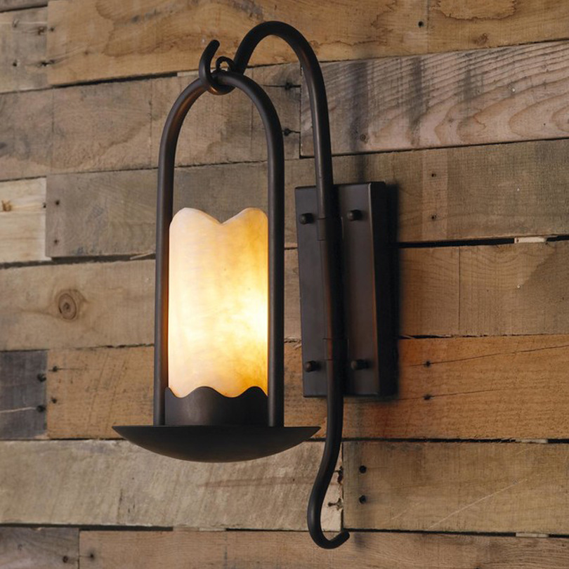 Country retro wall creative sconce for living room