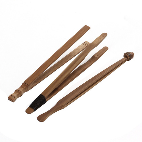 Handmade non-slip and anti-scalding bamboo tea clips, teacup tweezers, Kung Fu tea Liujunzi accessories, factory direct sales and dropshipping