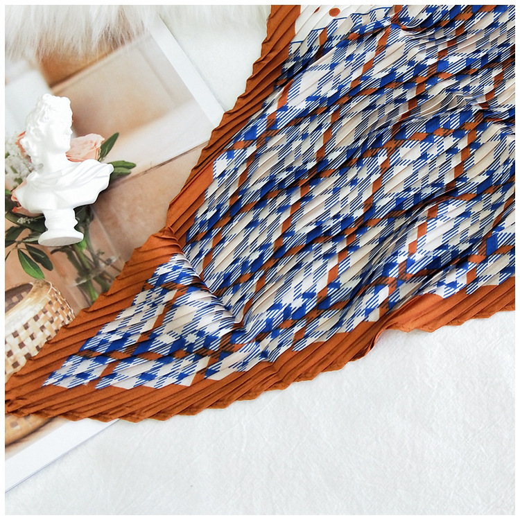 60g Weight Silk Scarf Classification Travel Occasion Polyester Material Spot, Stripe Pattern Spring&Summer Season Unisex Gender Sweet Style Khaki, Multicolor, Grey&Pink, Grey, Red, Green, Blue, Yellow, Black Color Unisex Sweet Spot Stripe Polyester Silk Scarf 无