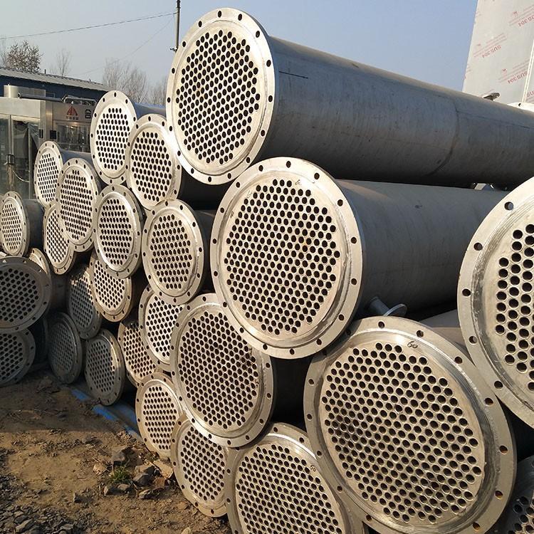 现货二手不锈钢冷凝器 二手不锈钢列管式冷凝器 单效外循环冷凝器