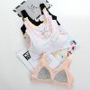 Cotton breast pads, T-shirt, comfortable breathable underwear, shockproof tank top