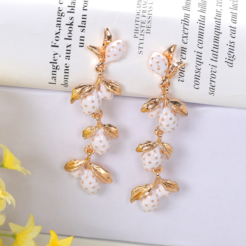 Alloy Drop Oil Lemon Earrings Fashion Natural Earrings Wholesale Nihaojewelry display picture 31