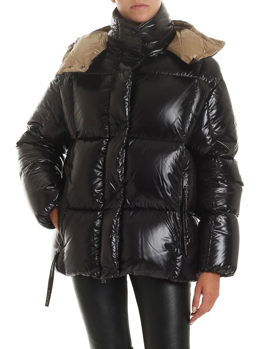 2020M女冬装新款加厚保暖短款宽松漆面拼色脱卸连帽面包羽绒服|ru