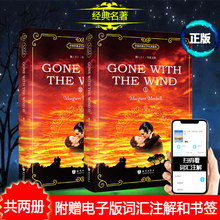 飘上下两册 gone with the wind英文原版 纯英文原著小说 英语阅