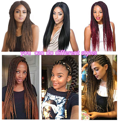 African braided hair with dirty dreadlocks, European and American EZ synthetic large braids, jumbo crochet ombre braid hair.