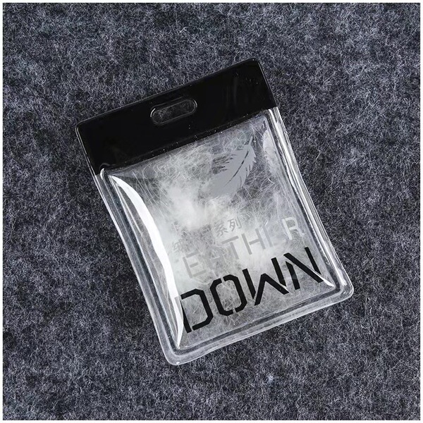 Transparent pendant PVC with down