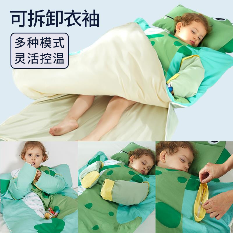 婴儿睡袋儿童四季通用春秋薄款加厚被子秋冬季宝宝全棉棉防踢被