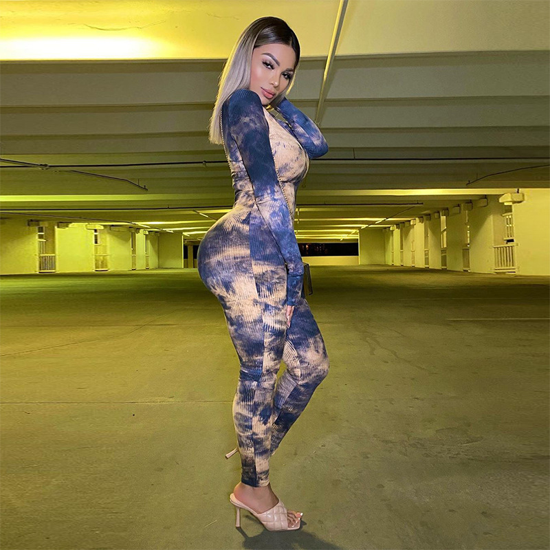 stretchtie-dye jumpsuit NSKL19145