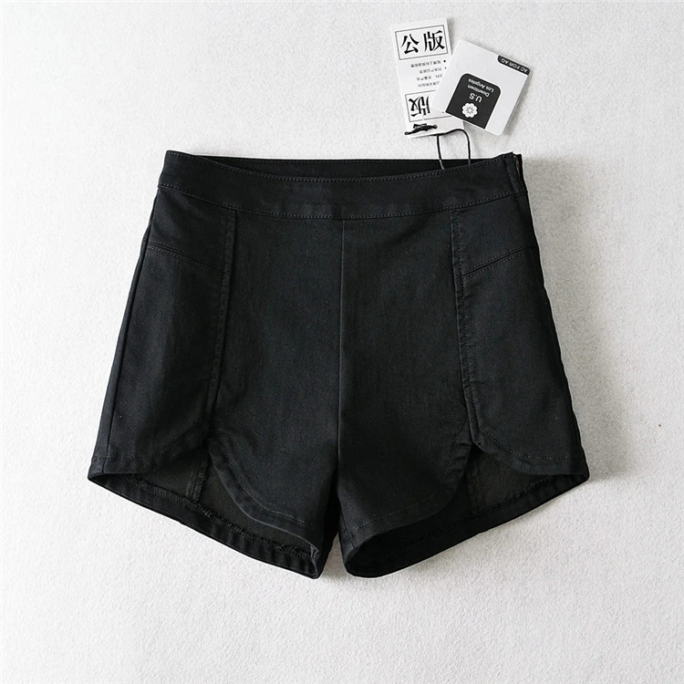 casual fashion stitching high waist shorts NSLD13148